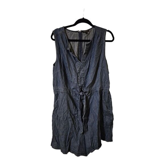 LANE BRYANT Denim Romper - Size 18 - Picture 1 of 8